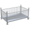 Mesh box pallet | 1,50m x 0,87m x 0,60m | galvanized | with closed hook